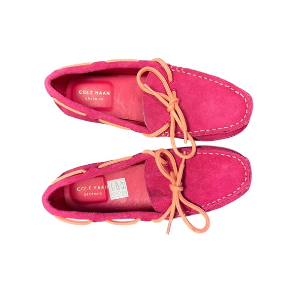 Cole Haan Grant Driver Suede Driving Moccasin size girls 4 - Picture 1 of 3